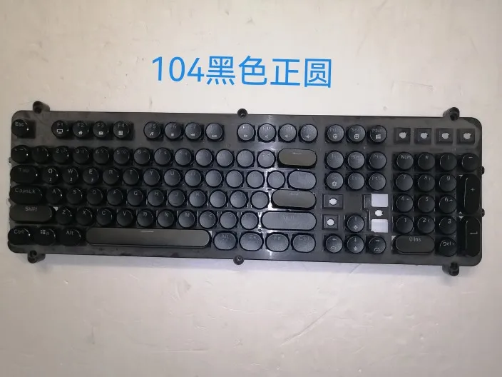 Mechanical keyboard original keycaps retro punk  round  RGB two-color light transmission
