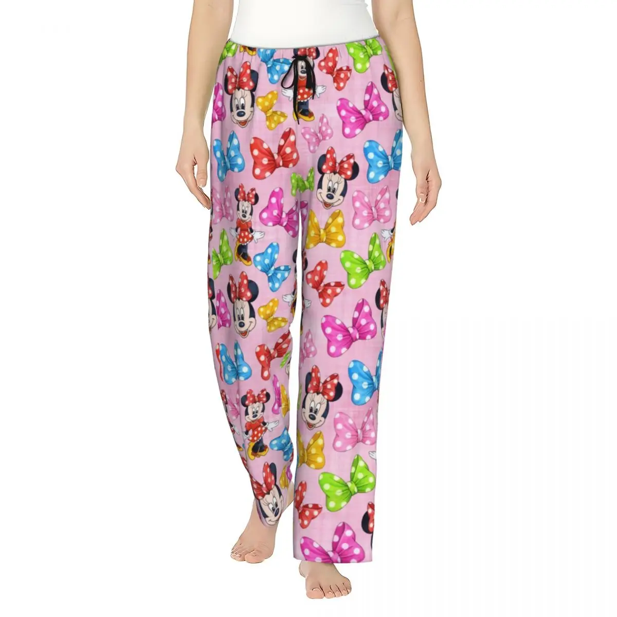 

Women's Cartoon Anime Tv Mickey Mouse Pajama Pants Custom Print Sleep Sleepwear Bottoms with Pockets