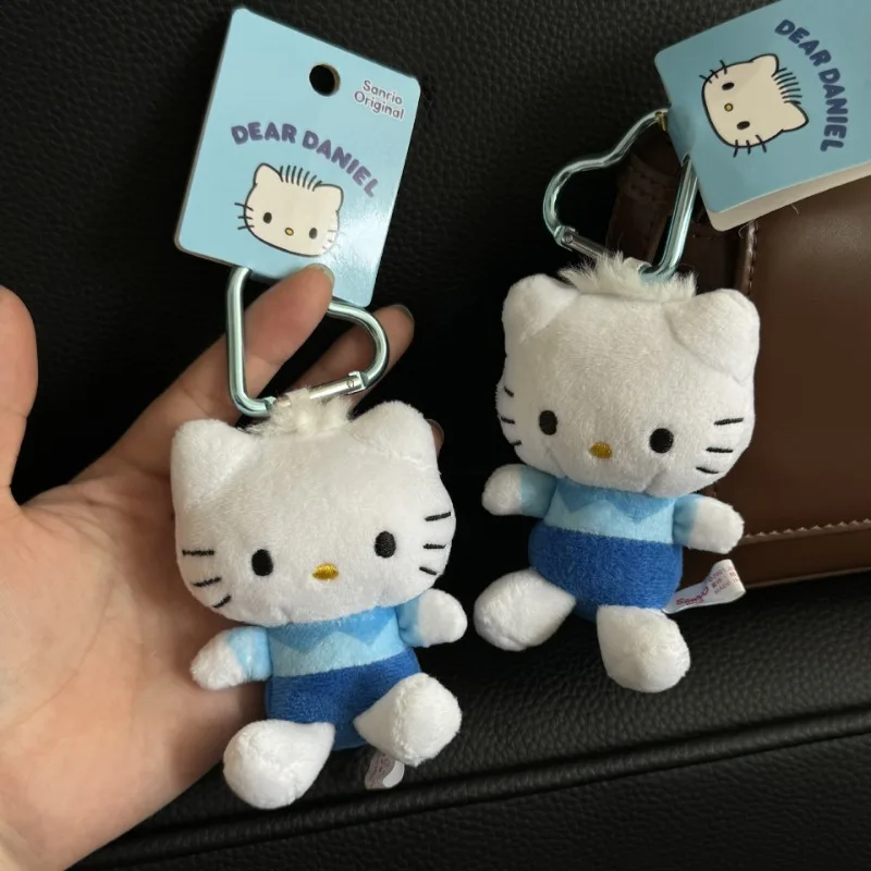 

Новая пара синих Daniel Star Hellokittys Girl большая сумка кулон Sanrios Kawaii Star Same Love Button кукла брелок украшение подарок