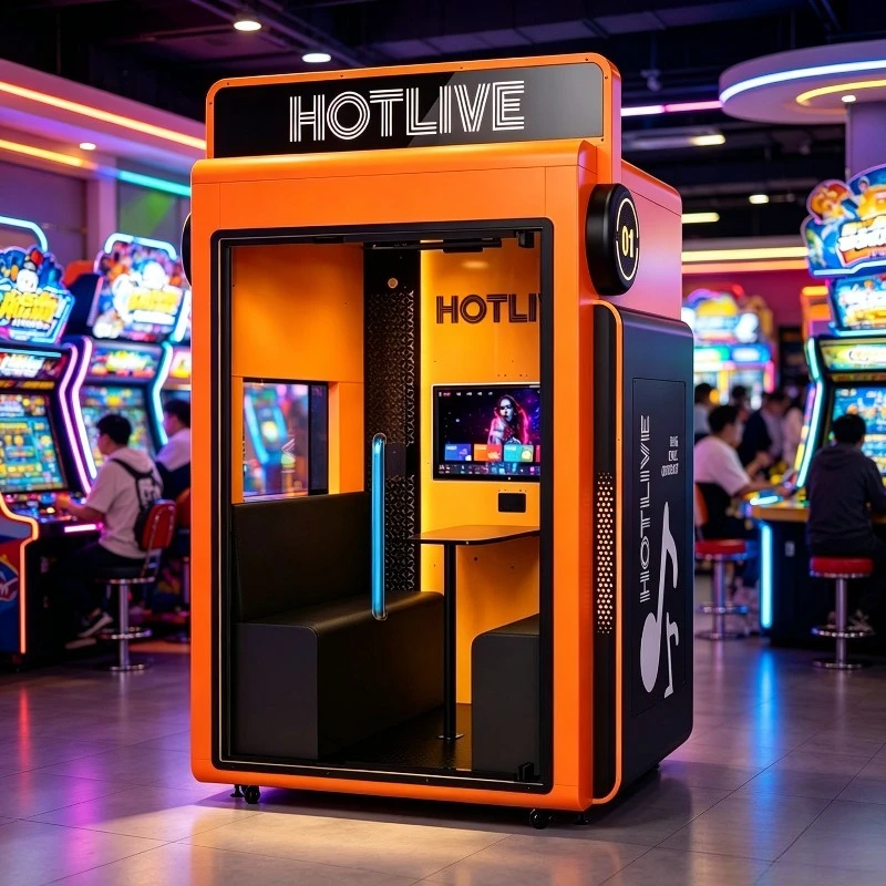 FL Customized Karaoke Vending Machine Professional Audio System Self-service Singing Booth For Commercial Site