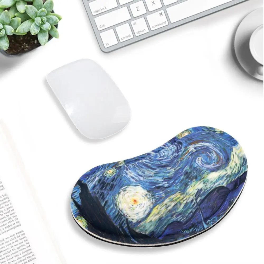 Office Accessories Wrist Rest Ergonomic Non Slip Wrist Protection Mat Comfortable Rubber Hand Support Mouse Mat Universal