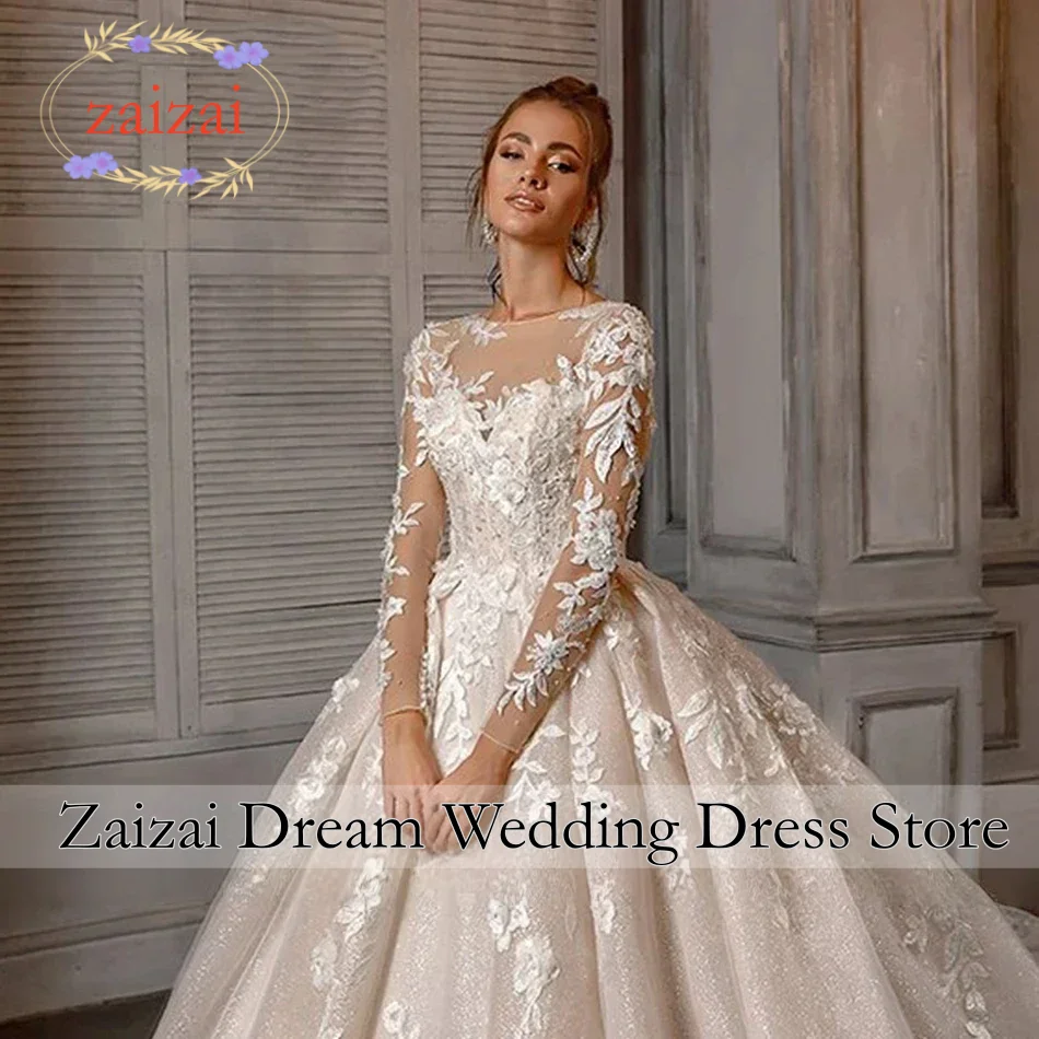 Customzied Gorgeous Wedding Dress Hot Women's Elegant 2026 Vestidos De Novia Long Sleeve Lace Applique Bridal Gowns Robe Mariée image 3