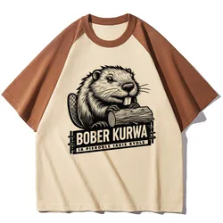 Bobr Kurwa t shirt women anime Tee girl comic harajuku anime clothes