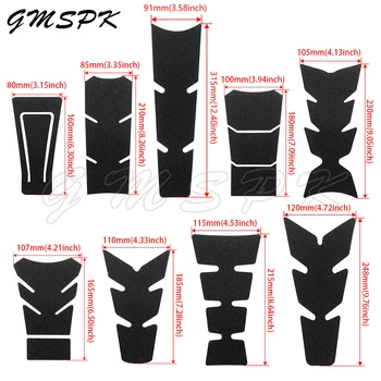 ユニバーサルオートバイガス燃料タンクプロテクターパッドカバーステッカーつや消し黒タンクパッドデカールヤマハ、スズキ、ホンダ、カワサキ用