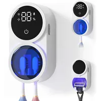 Toothbrush Sanitizer Holder, Tooth Brush Holder for Bathroom, Wall-Mounted Toothbrush Holders Organizer Auto-Inductive Cover