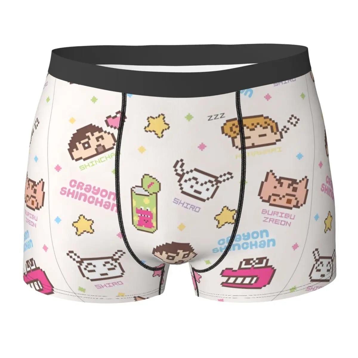 Crayon Shin-chan Underwear Man Underpants Design Soft Trend Trunk Trenky Shorts Briefs Large Size