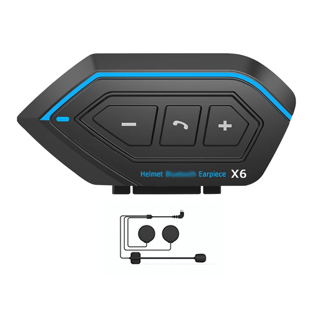 Headset Helm Sepeda Motor BT5.0 Headphone Interkom Helm Tahan Air Pengurang Kebisingan Mendukung Panggilan Bebas Genggam Jawab Otomatis