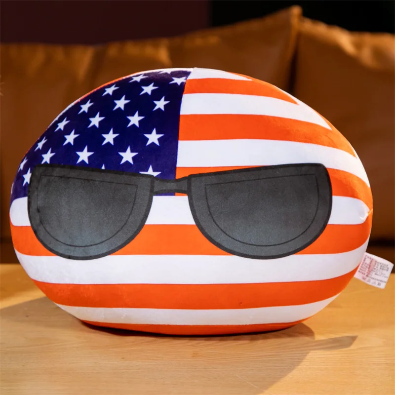 

Poland Ball, American Sunglasses, Dumpling Pillow, Anime Merchandise, Cos Doll, Plush Toy, Pendant, National Ball