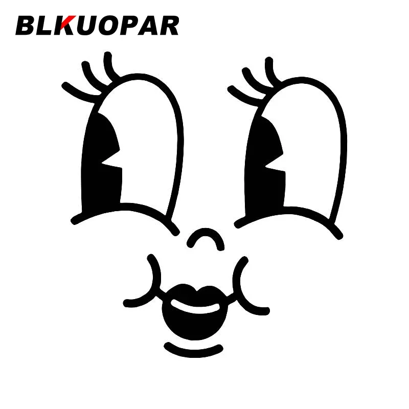 BLKUOPAR Retro 30s Mascot Silhouette Car Stickers Waterproof Fashionable Decals Bumper Car Assessoires Personality Decoration