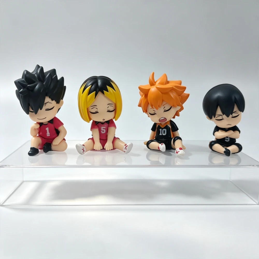 Haikyuu Mini Sitzende Figur PVC Anime-Charakter Puppe Desktop-Ornament Auto-Dekoration Sammlerstück Geschenk für Anime-Hobby-Fans – Detail 4