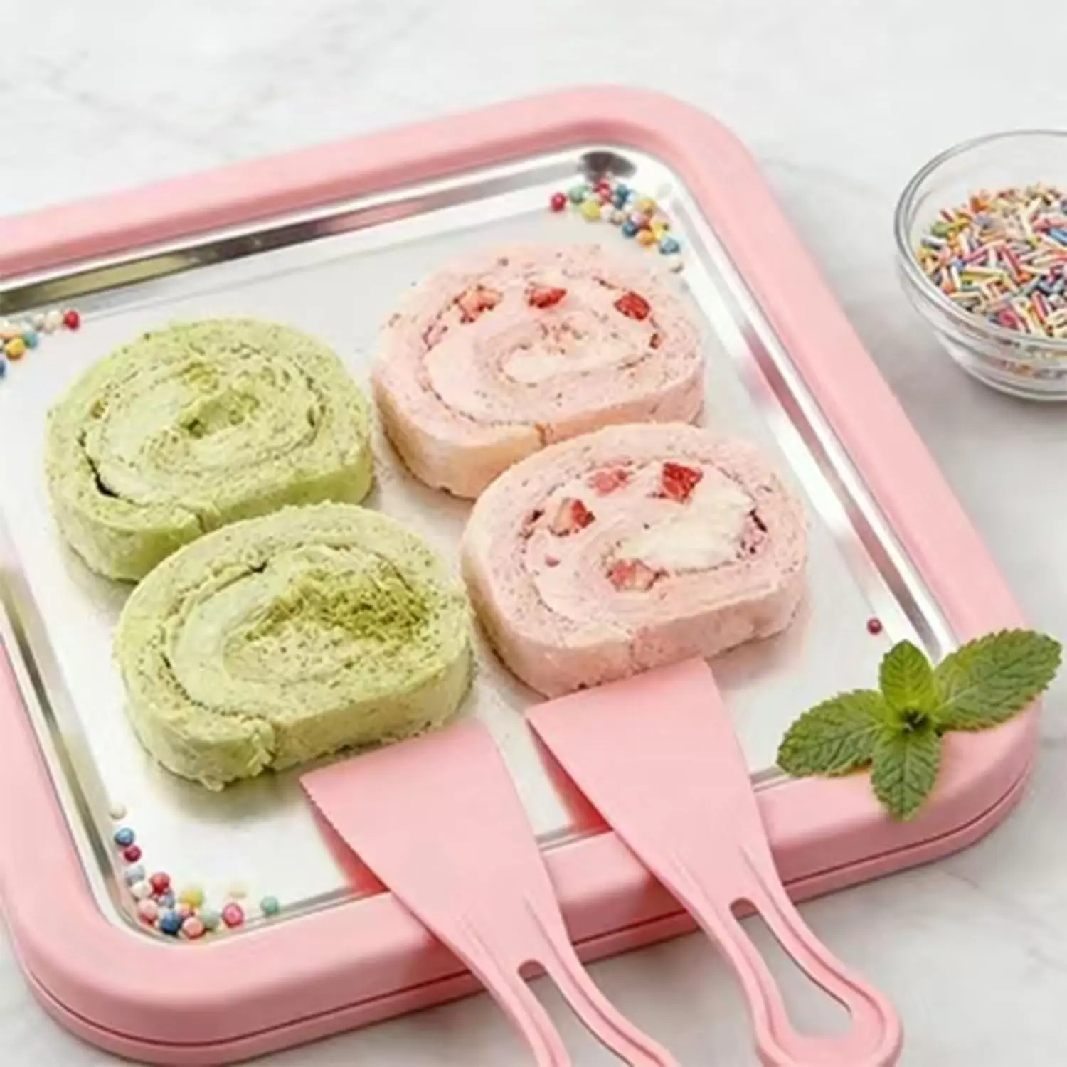 Máquina para Hacer Helados Instantáneos 304, Versátil, para Uso Doméstico, para Yogurt Congelado, Gelato, Sorbete, Crema Enrollada Casera