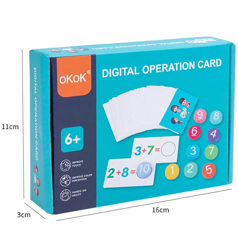 Zabawki matematyczne Montessori dla dzieci Karta arytmetyczna Dopasowywanie gier Dodawanie Odejmowanie Parap Wczesna edukacyjna zabawka do liczenia dla dzieci