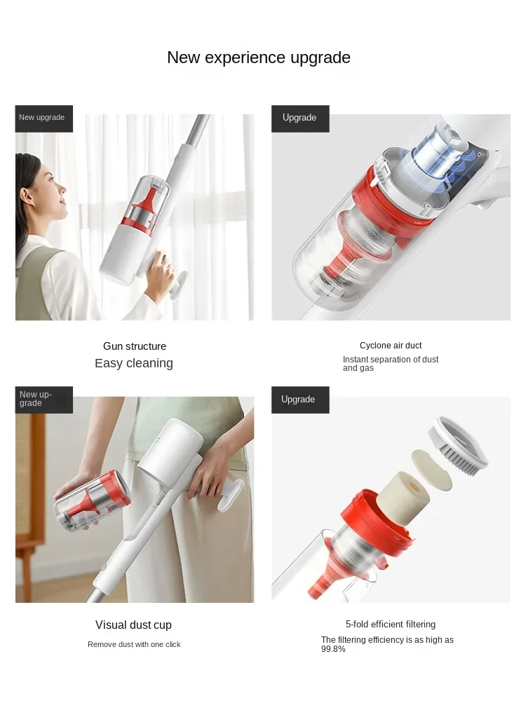 XIAOMI MIJIA Handheld wireless vacuum cleaner 2 Lite household appliances small large suction cleaning machine