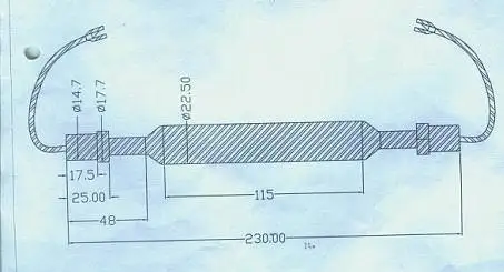 2024 Hogedruk Kwiklamp Uv 2kw 230Mm