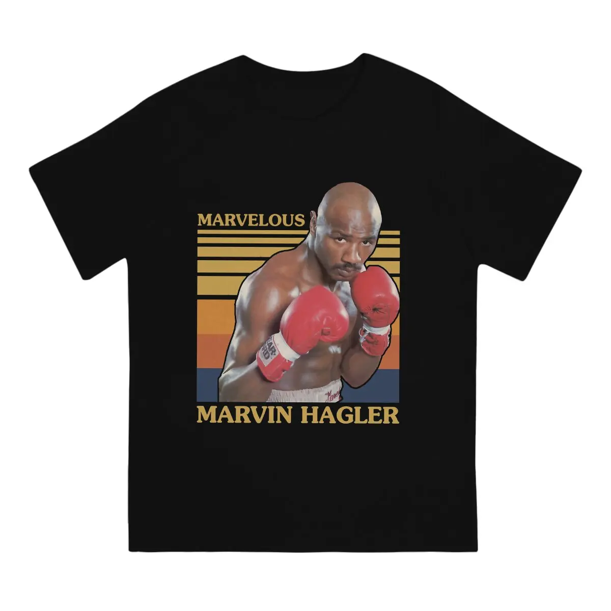 Men Marvelous Marvin Hagler T Shirt American Middleweight Boxer Pure Cotton Clothes Vintage Short Sleeve O Neck Tees T-Shirts