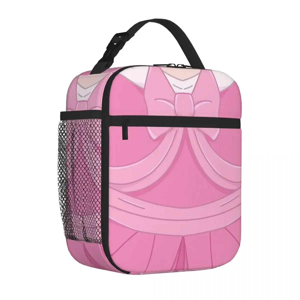 Cinderella's Pink Dress Lunch Bags Insulated Lunch Tote Waterproof Thermal Bag Resuable Picnic Bags for Woman Children Office