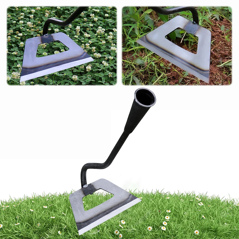 Handheld Hollow Hoe Manganese Steel Gardening Loosening Soil Weeding Tools Sharp Garden Weeding Hoe Gardening Hand Tools Hoe