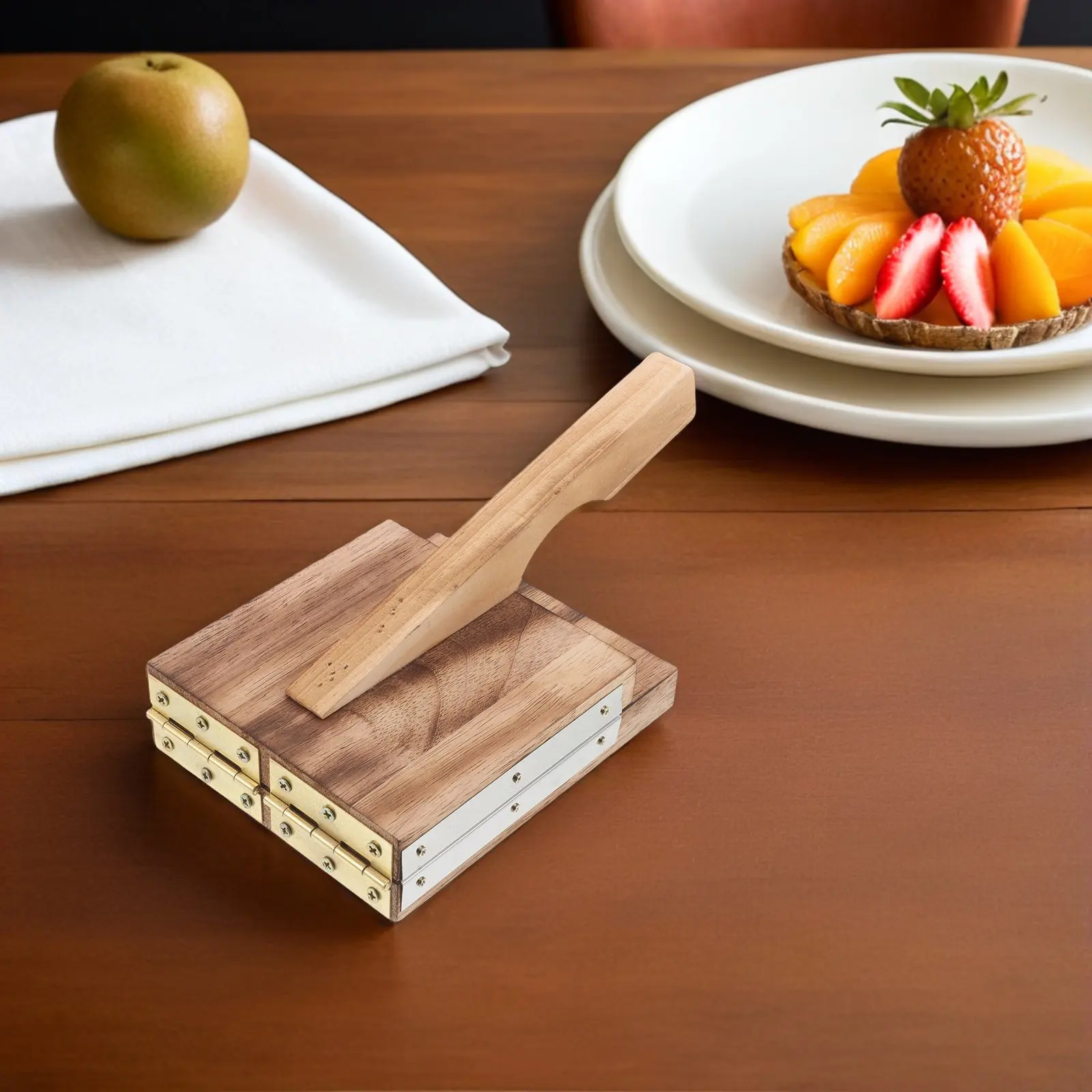 

Manual Wood Dumpling Skin Press Mould Home Kitchen Tortilla Wrapper Dough Presser Tool Reusable Dumpling Maker Mold