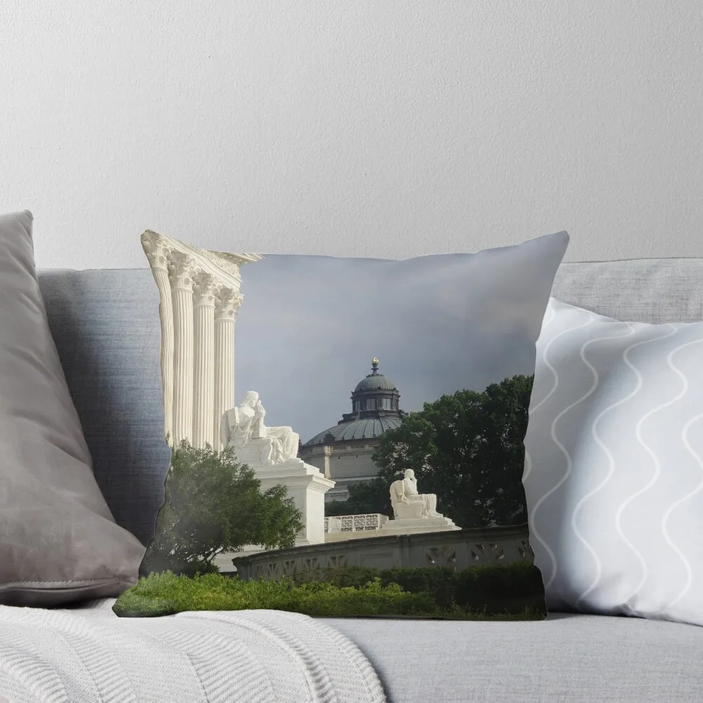 View of Library of Congress Throw Pillow Christmas Pillowcase christmas pillowcases pillows decor home pillow