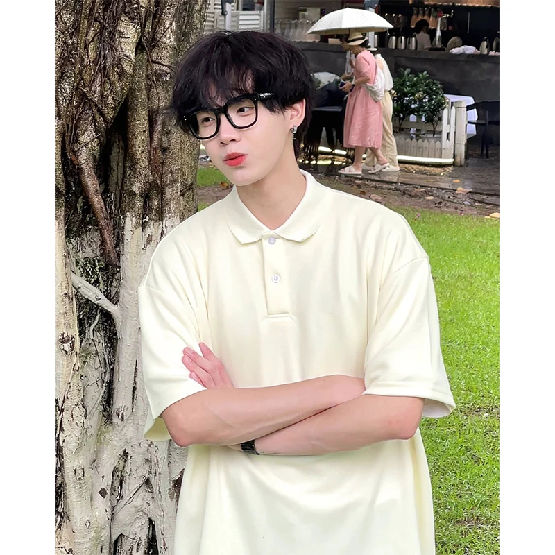 

irt f Sve Summer Sun Clean Boys Faion Heavyweight T-irt Premium Collar ort Sve Loose Fit Polyester Fiber