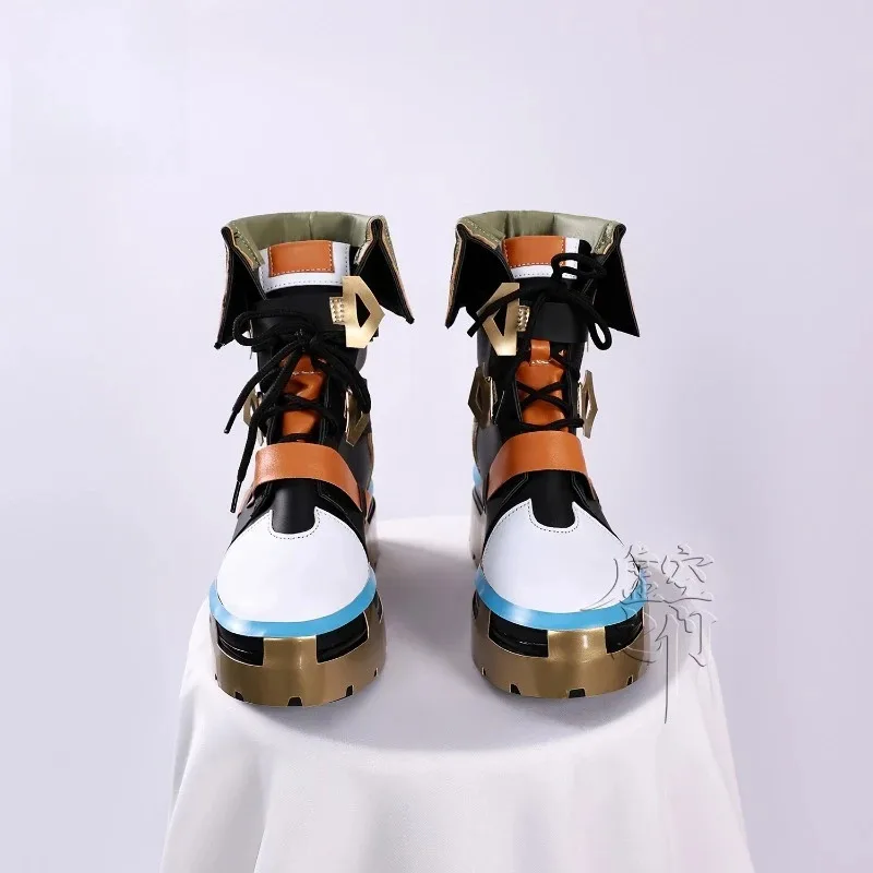 

Genshin Impact Bennett Cosplay Shoes Halloween Carnival Anime PU Leather Boots