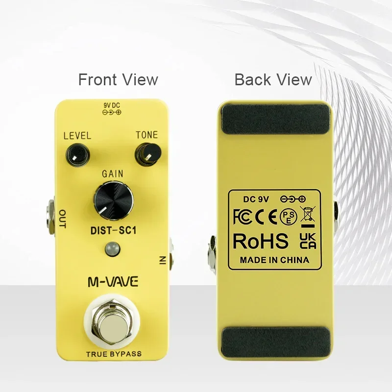 M-VAVE Distortion-SC1 Electric Guitar Effects Pedal Distortion Guitar True Bypass Pedal Effect Processors Guitar Accessories