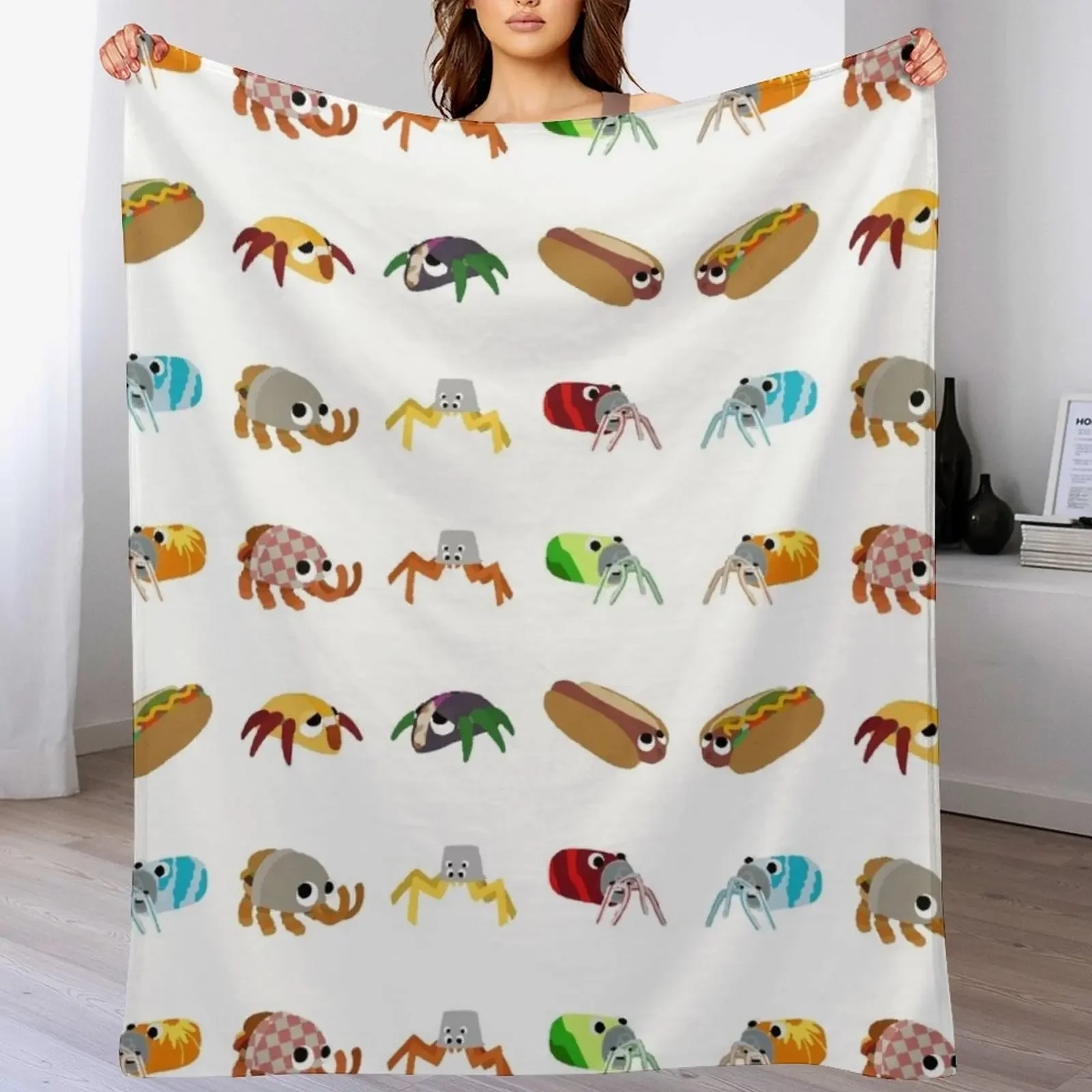 

Bugsnax - Fast Food Pack Throw Blanket warm winter Fashion Sofas Soft Plush Plaid Giant Sofa Blankets