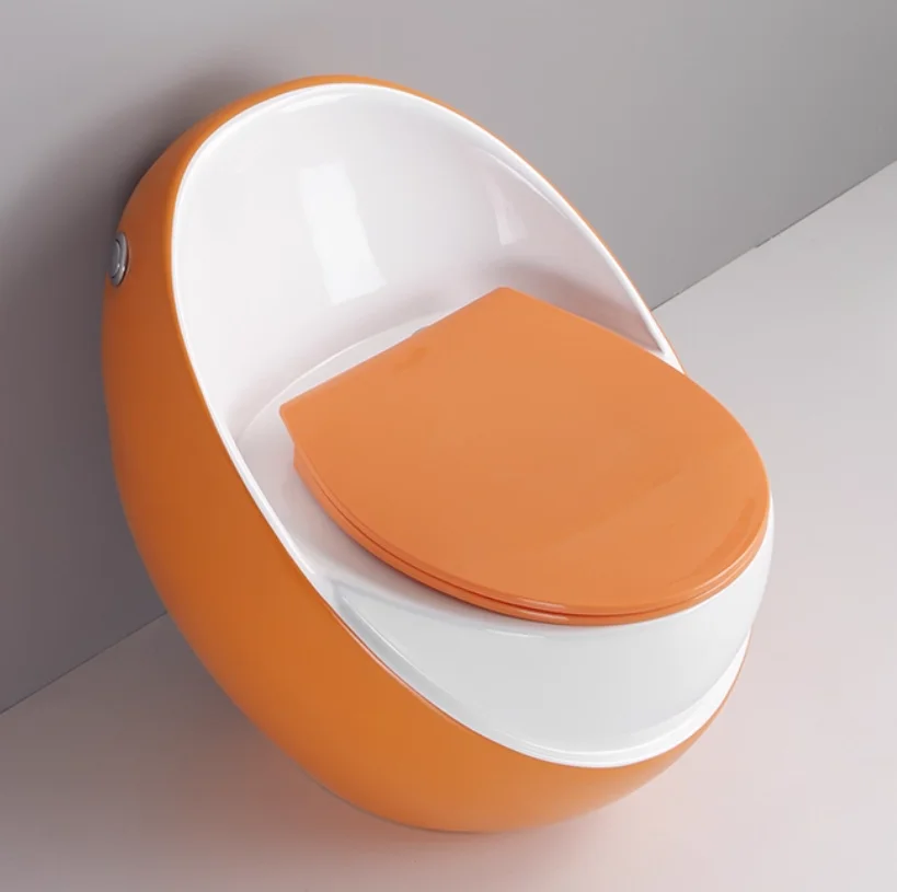 

Luxury Gray Ceramic Small Apartment Siphon Toilet with Large Diameter Water Saving New Color Type for Bathroom