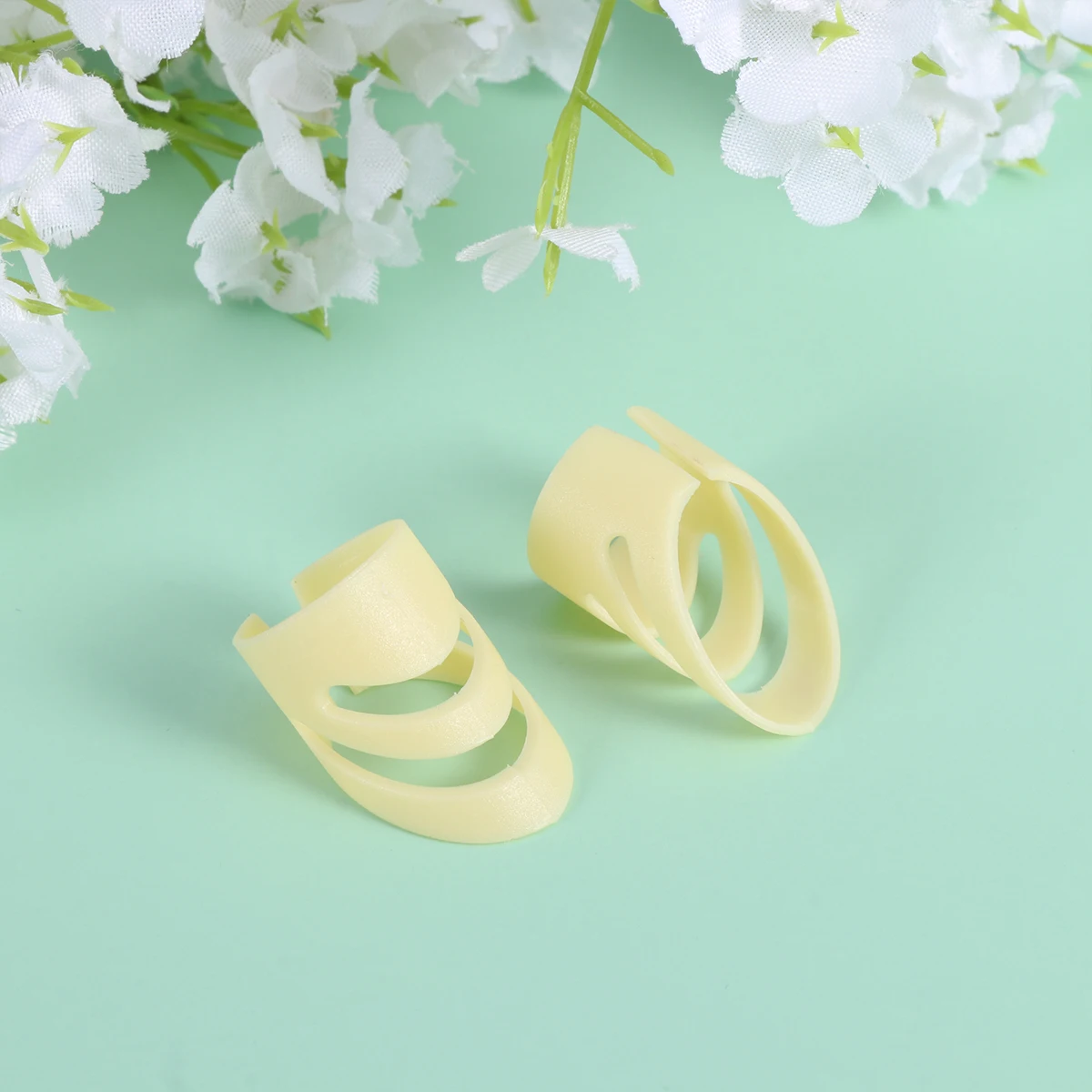 

2 Sets Guitar Ring Finger Cover Pick Protectors for Players Finger-tip Tool Picks