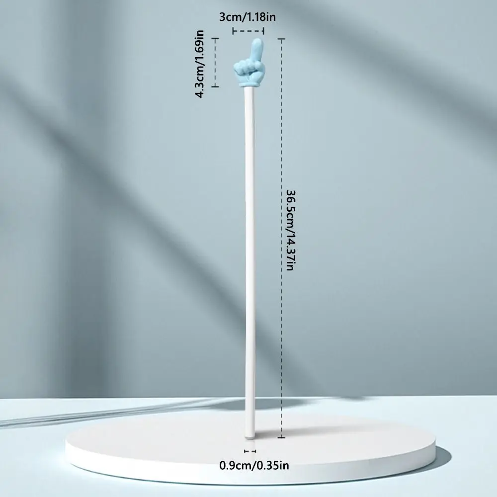 High Quality Morandi Color Teaching Pointer Finger Design Luminous Teaching Stick Plus Size Classroom Finger Pointer Teachers