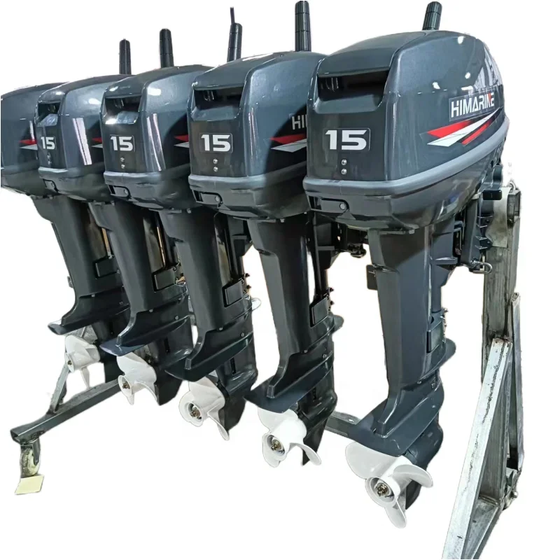 15FMH 2 Stroke 15HP Outboard Motor Short Shaft Boat Engine Compatible With Yamaha Outboards 63V