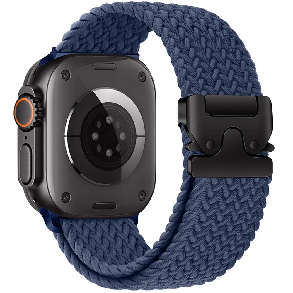 for Apple Watch 46mm Band 49mm 45mm 44mm 42mm Nylon Loop Parachute-style Buckle Strap iWatch Ultra 10 9 8 7 6 SE 5 4 3 41mm 40mm