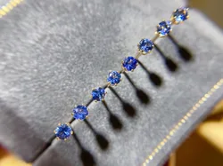100% Genuine Sapphire Stud Earrings 4 Mm* 4mm Dark Blue Sapphire Gemstone Earrings Simple 925 Silver Sapphire Earrings for Girl