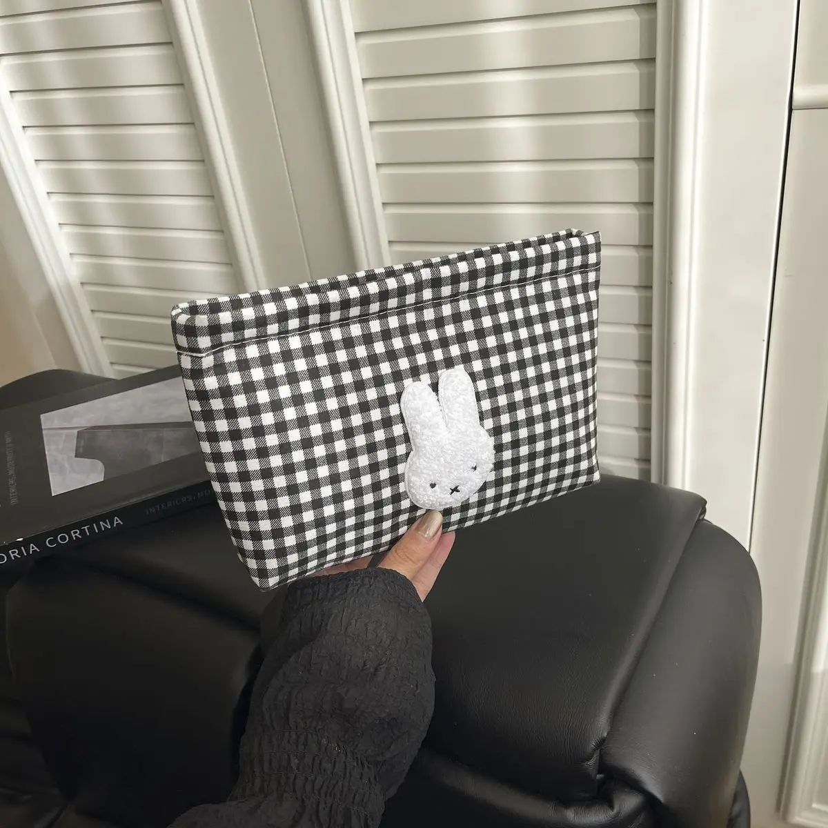 New Miffy Cute Kawaii High-Value Gift Makeup Bag Two-Dimensional Cartoon Creative Student Large Capacity Stationery Storage Bag