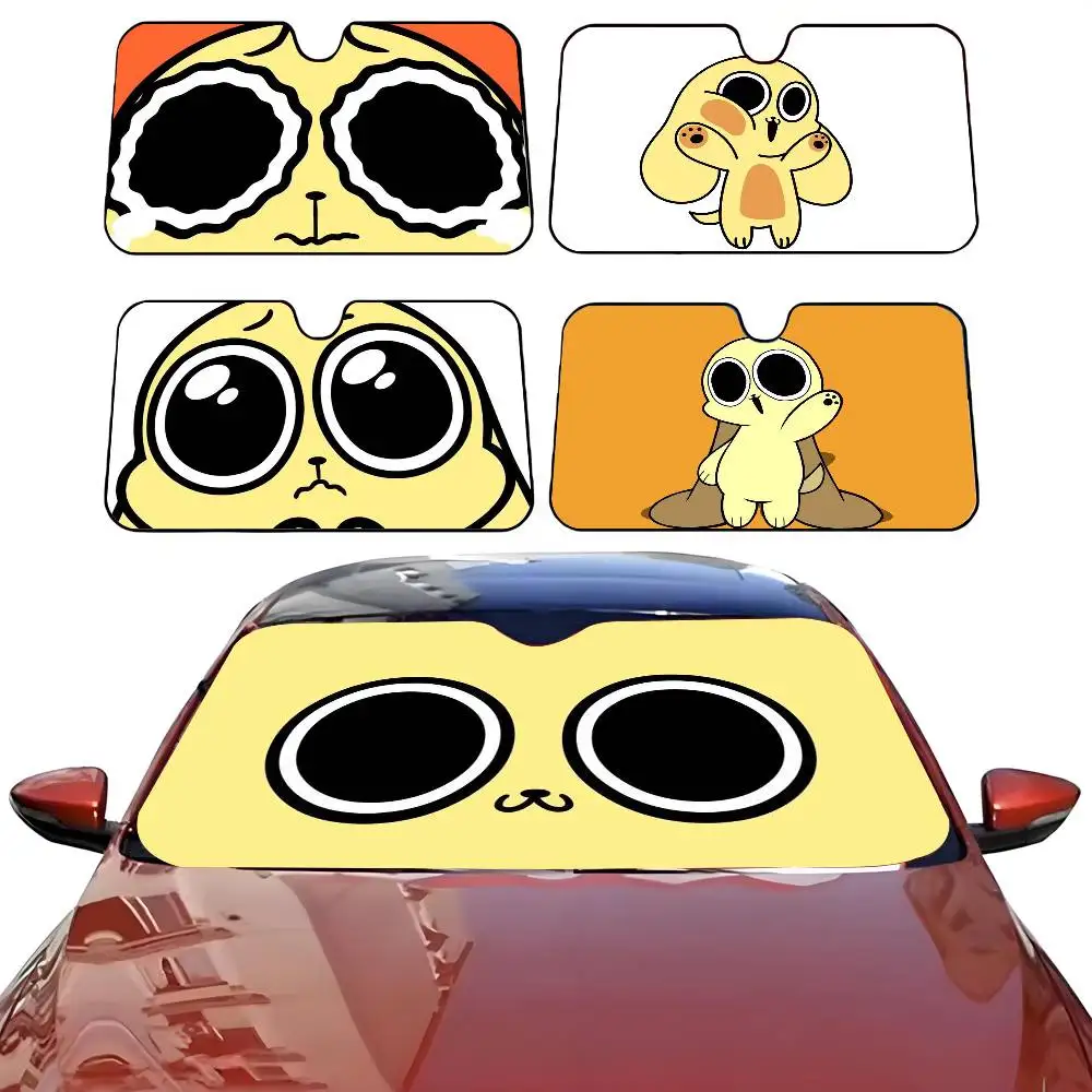 

Funny Cartoon C-Chikn Cute N-Nuggit EYE Car SunShade Windshield Anti-UV Protection Front SunShade Protector for Vehicle Interior