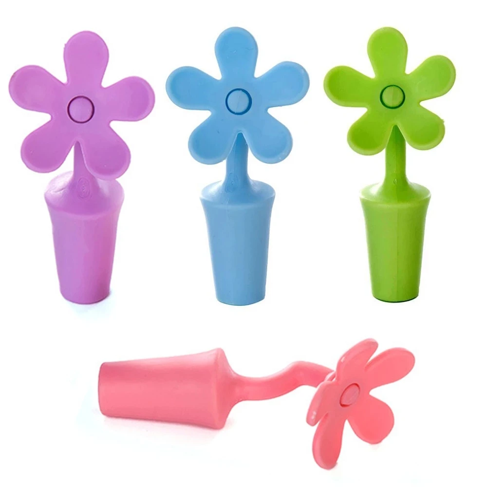 

Silicone Wine Stopper Leak Free Wine Bottle Cap Fresh Keeping Sealers Beer Beverage Champagne Closures For Bar Accessories