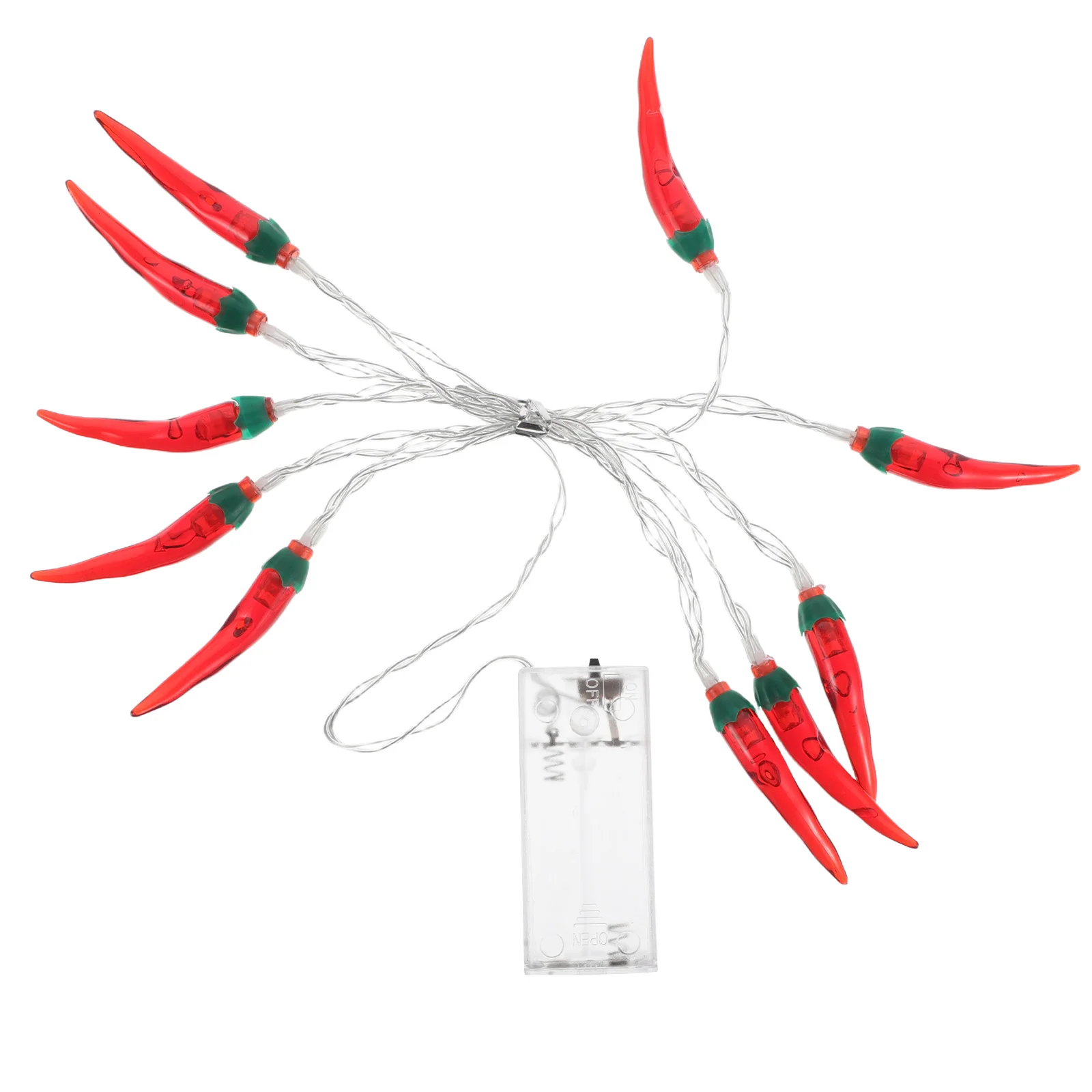 

Red Chili String Lights Flashing Decoration Novelty Led Camping Awning Patio Outdoor Indoors Decor Durable Easy Longterm Use