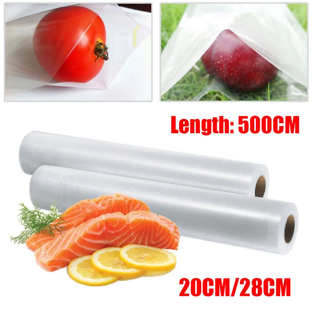 Heavy Duty 20x500cm Vacuum Storage Bags Embossed Vacuum Sealer Embossed Saver Bag