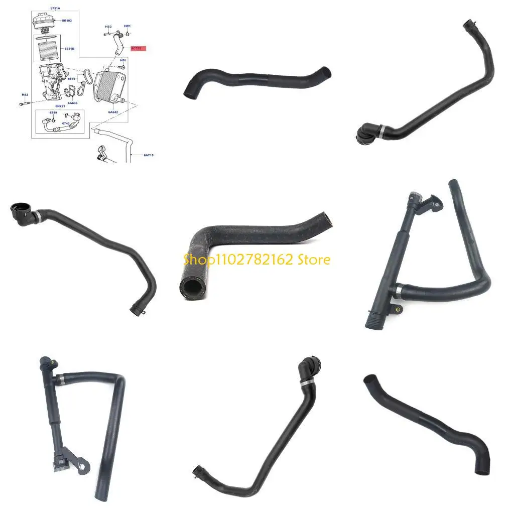 

547B Oil Coolers Outlet Radiator HoseBottom to Water LR005563 LR006135 PNH500025