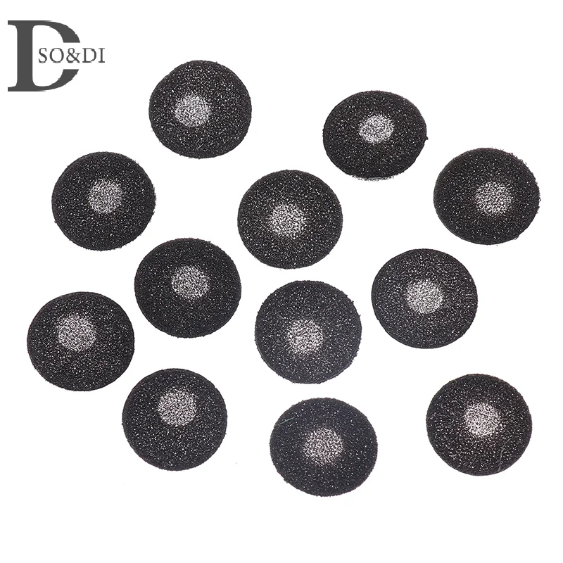 100Pcs 18MM Sponge Earmuffs Ear Eartips Headphone Protection Sponge Cover For Flat Head Earphone Earbuds Headset Accessories