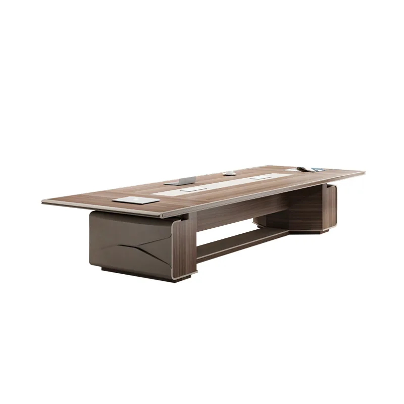 

Conference table Large simple modern office plate long Multi-person meeting Negotiation and chairs 8-20 people