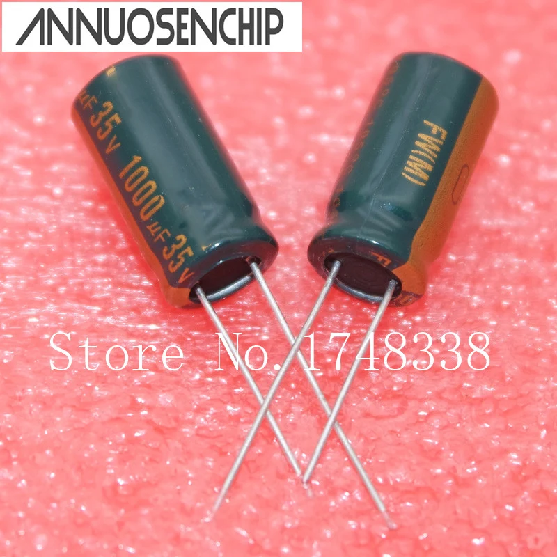 35V 1000UF monitor power high-frequency electrolytic Capacitor 1000UF 35V 105Degree Volume: 13*20mm Capacity: 1000uf 35v