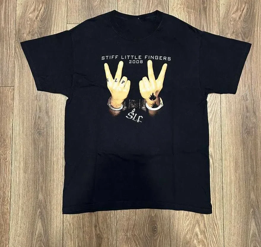 Stiff Little Fingers 2008 Black T Shirt All Size S to 5Xl AR1374