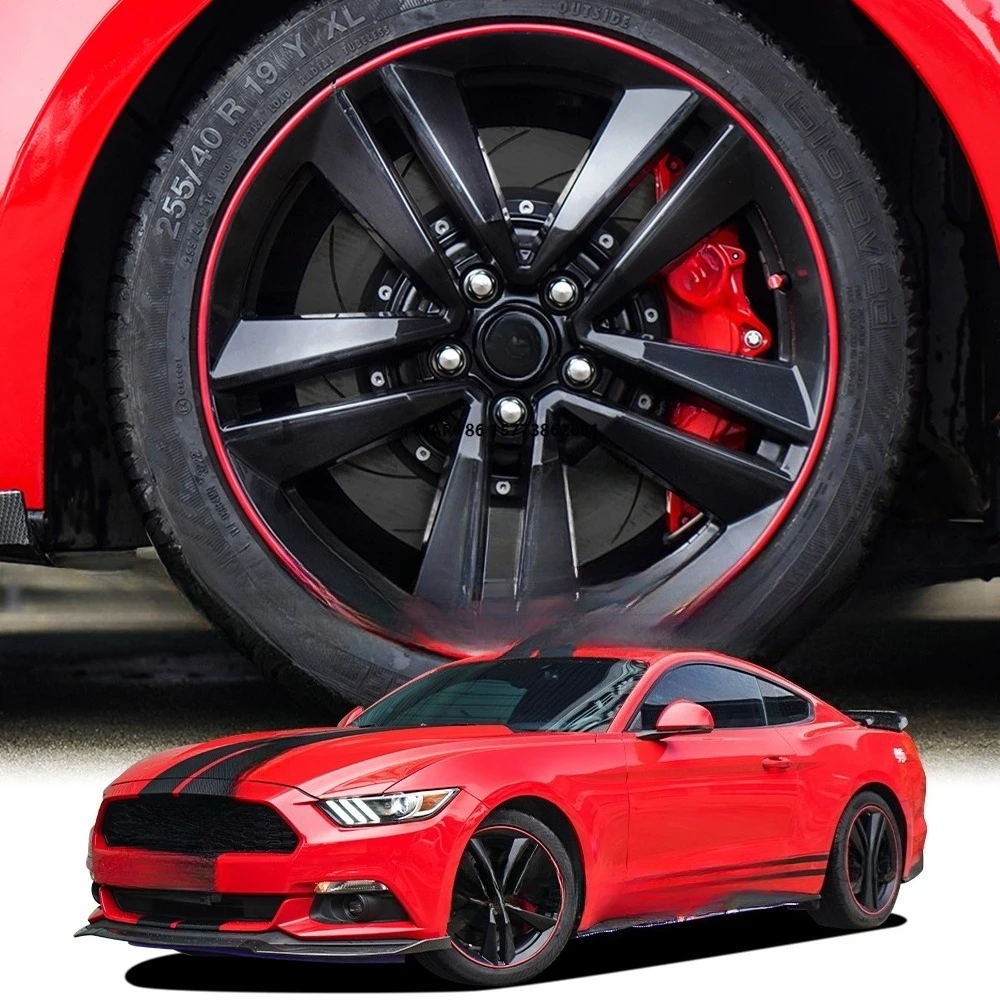 

Front Big Brake Kit P60NS 6 Piston Caliper With 378*32 mm Rotor BBK Auto Brake System for Mustang 19 Inch Car Rim