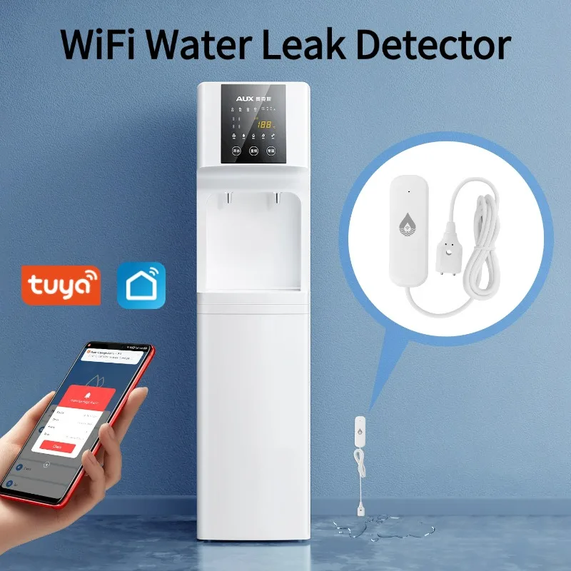 

Tuya Smart Home WIFI Water Leak Detector Smart Life Products Water Flooding Alarm Sensor Security System App Remote Detection