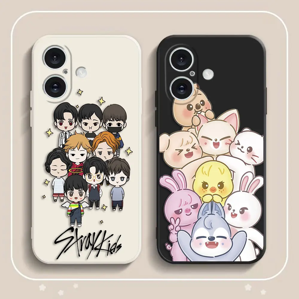 

Kpop Stray-kids S-skzoo Custom Photo Phone Case For iphone Apple 16 16E 15 14 13 12 11 X XS XR 8 7 PRO MAX PLUS 5G Silicone Case