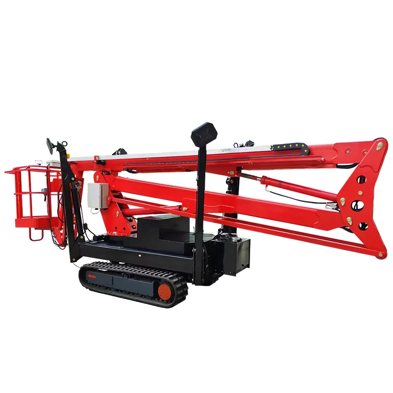 Customized Boom Man Lift 12M All Terrain Spider Articulating Boom Lift Crawler Cherry Picker Boom Lift
