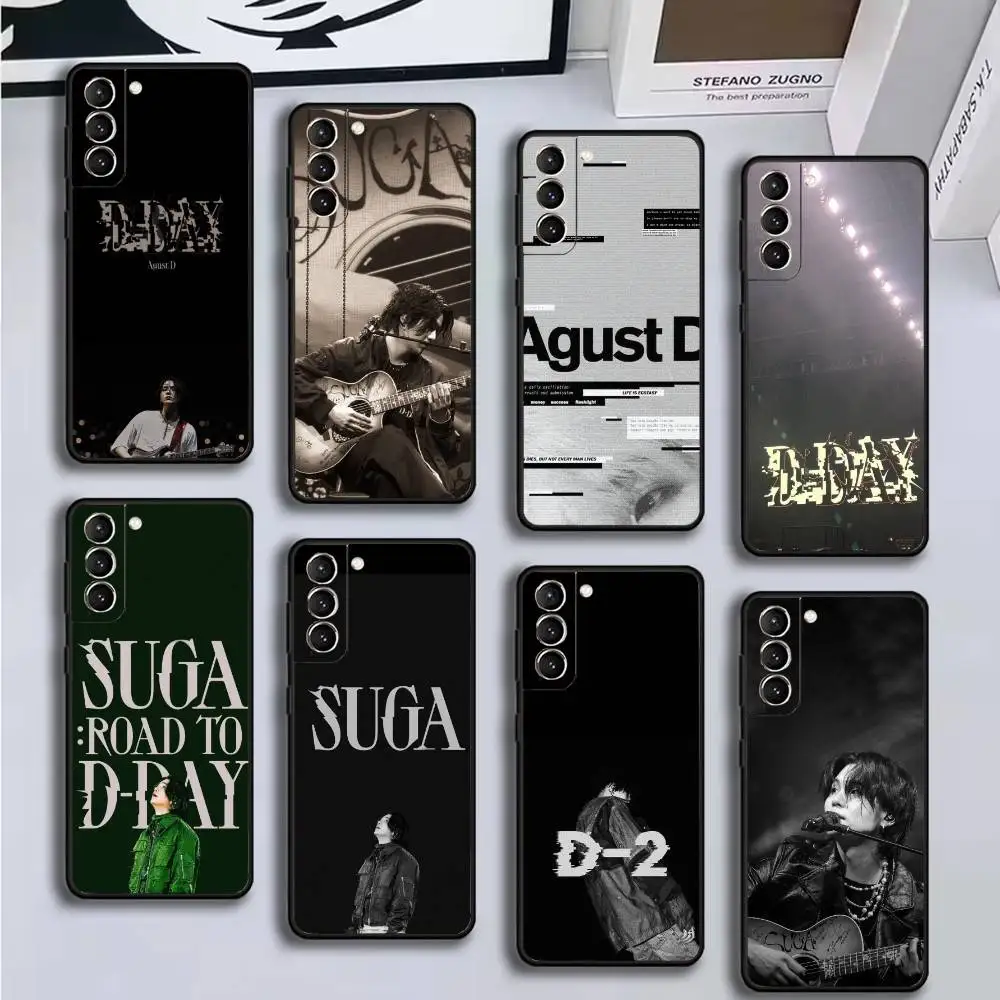 

SUGA D-DAYs Phone Case For Samsung GalaxyA13,21s,22,31,32,52,53,71,72,73,Soft Black Cover