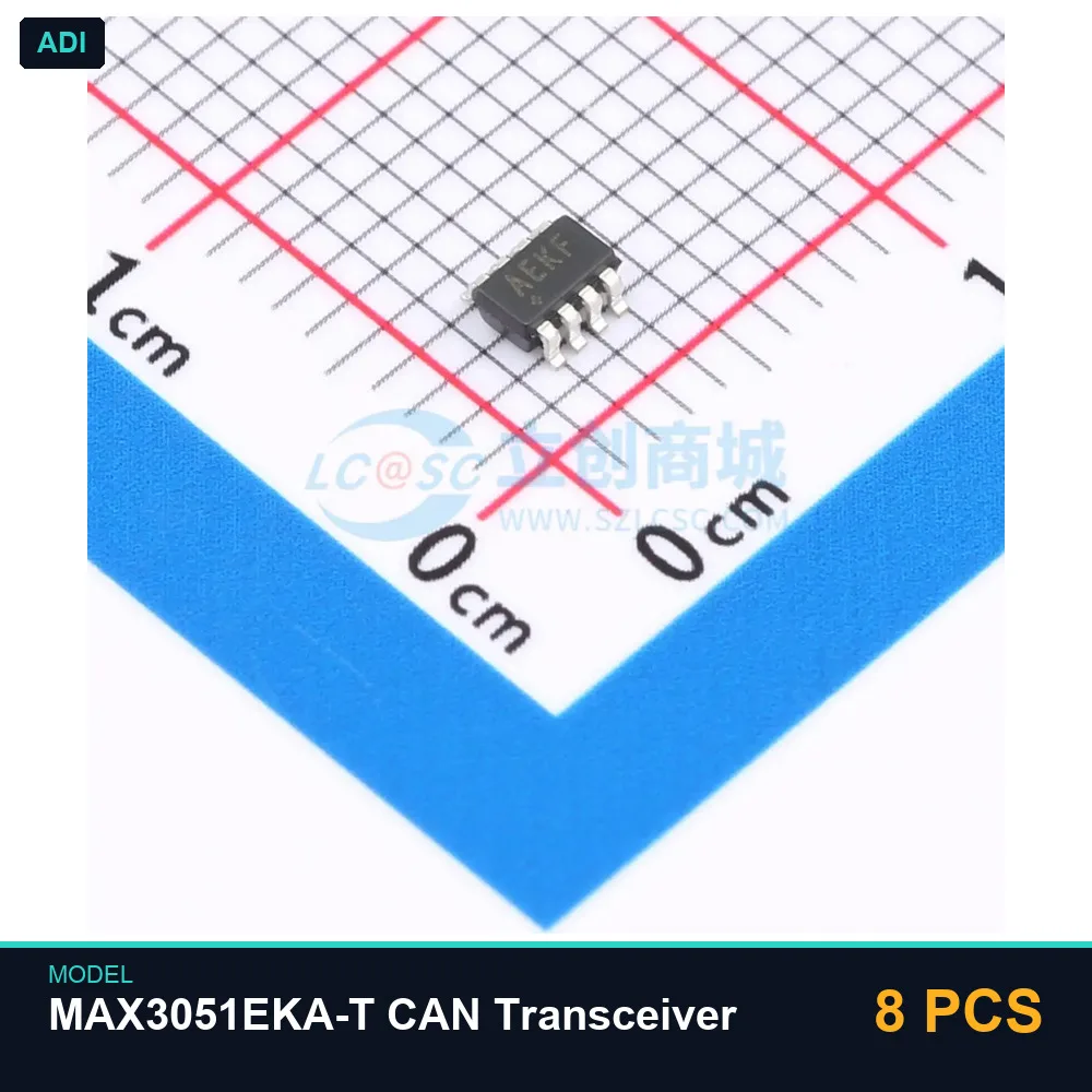 8 PCS ADI MAX3051EKA-T CAN Transceiver