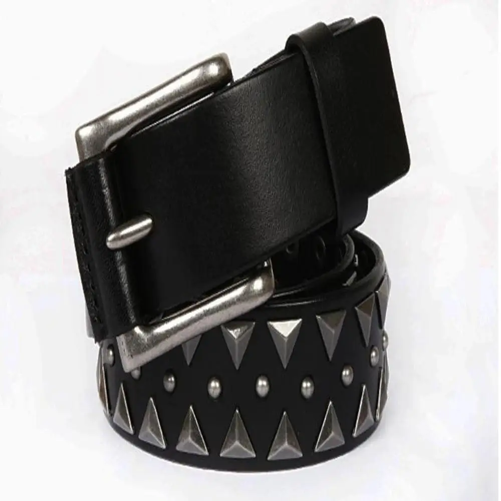 Shipping,New Free men punk 100% cow buckle belt.black brand genuine leather belt mens fashion rivet belts,gift